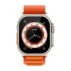 Smart watch isolated on white. Fitness bracelet. Smart Band