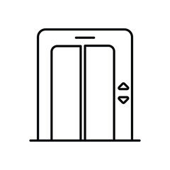 Elevator  vector icon stock illustration