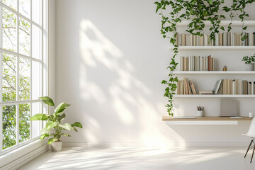 Home furniture with greenery as a background