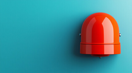 Emergency alarm siren is mounted for piercing emergency alarm on factory