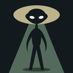 a mysterious alien silhouette
