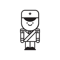 Cute police design template