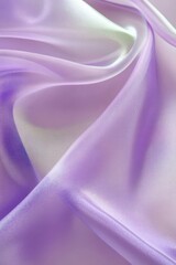 Obraz premium Soft lilac silk fabric with gentle folds and iridescent sheen.