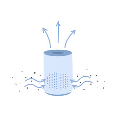 air pollution with dust PM2.5 concept