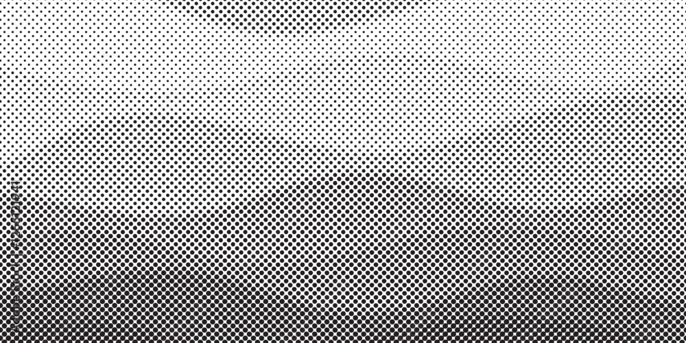 Poster Wave Grunge halftone gradient background. Wavy lines background. Halftone Pattern. Monochrome gradient halftone dots background.