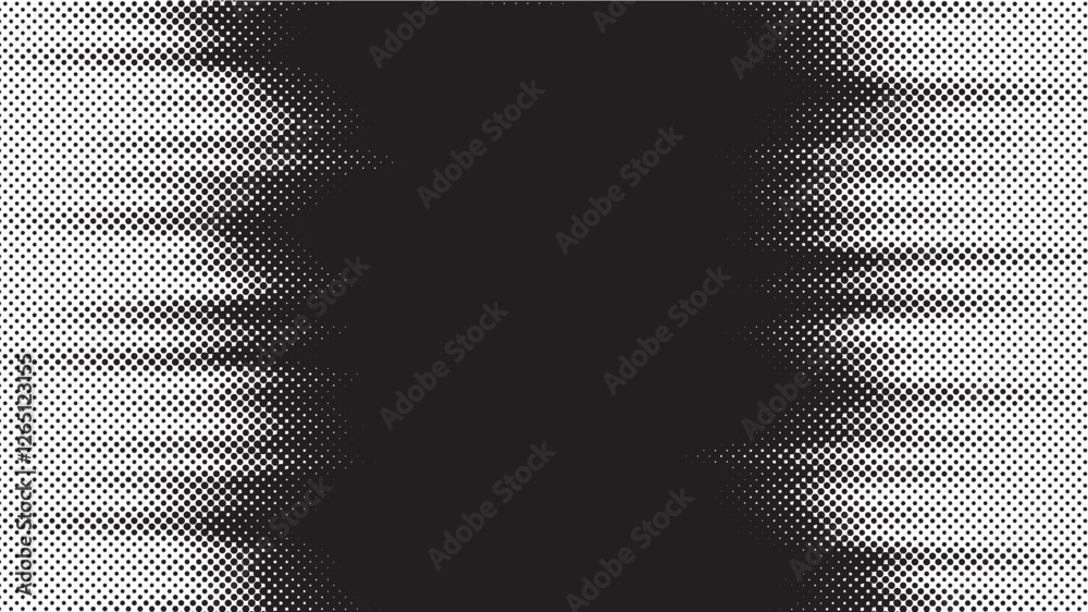 Poster grunge halftone gradient line with blurred motion speed lines. dots pop art comics sport style vecto