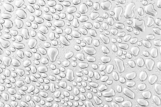 water drops on a transparent background