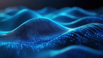 Creative digital blue ray wallpaper. Technology concept. 3D Rendering.