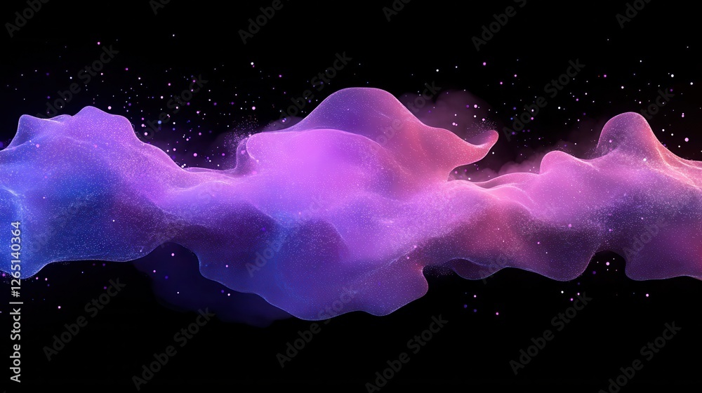 Poster big data transfer concepts in internet. abstract virtual stream. flowing digital code. storage cloud