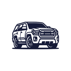 Car line icon. family car outline icon. Modern car sketch line silhouette rear view. Line art car logo design