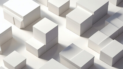 Abstract white background with texture pattern, layered geometric shapes, 