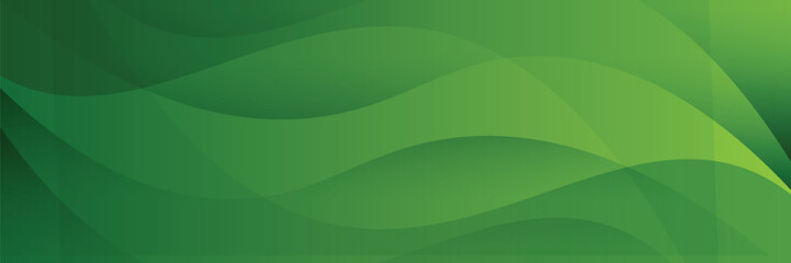 Abstract green wavy background. Vector