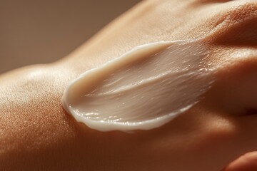 Nourishing tallow cream gliding over skin for hydration and restoration benefits