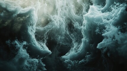 Obraz premium Abstract swirling ethereal clouds, dramatic sky background
