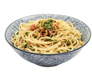 Chinese Food Snacks cold noodle on transparent background