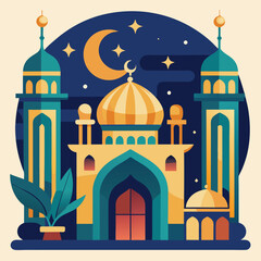 ramadan poster vector