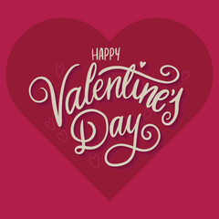 Valentine's day Greeting posters set in flat red and pink paper hearts background. Cute simple and love sale banners or greeting cards templates and social media post.