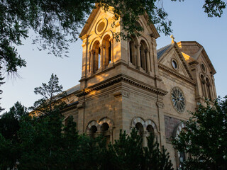 Obraz premium Saint Francis Cathedral Santa Fe New Mexico Catholic Church