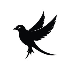 Download Drongo Bird Silhouette Vector – Crisp & Clean Design.