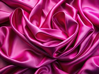Fototapeta premium Pink Silk Luxury Fabric Background, Elegant Texture, Copy Space