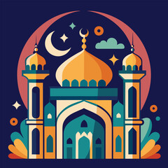 ramadan poster vector