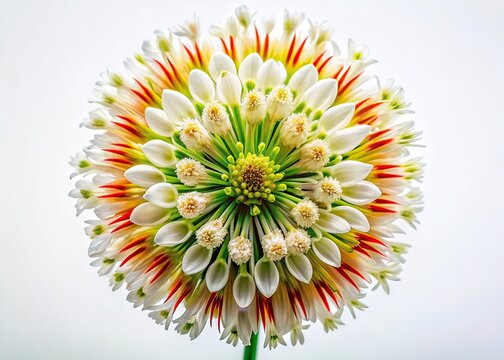 Pushkinia Libanotica Close-up Panoramic White Background