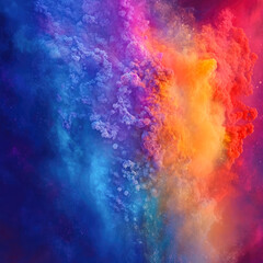 Fototapeta premium colors splash like cloud