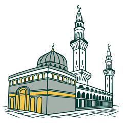 Ramadan & Eid Mubarak vector illustration 