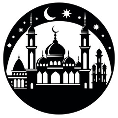 Ramadan & Eid Mubarak vector illustration 