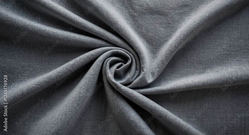 Aufkleber Gray fabric texture in a swirl pattern with soft lighting ideal for background use and design projects Copy Space