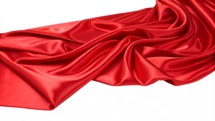 red satin fabric