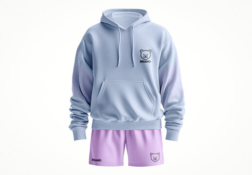 Casual Hoodie Outfit Mockup