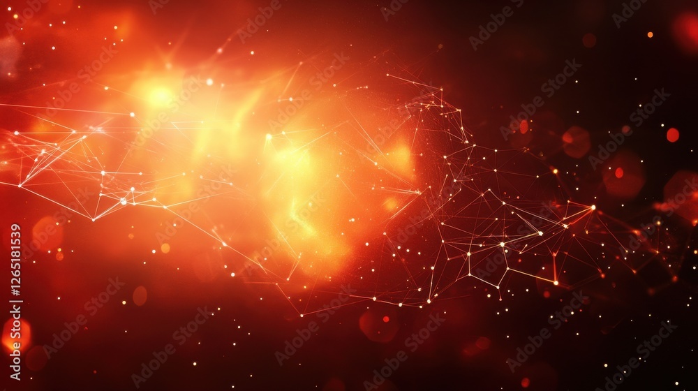 Poster technology image of globe. abstract polygonal shapes. background with connecting dots and lines. gra