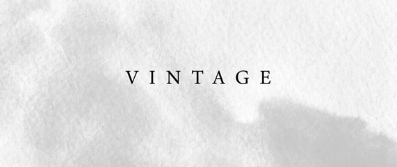 Gray white watercolor vector texture background. Horizontal grunge texture illustration for cards, flyers, poster, invitation. Old craft paper texture with fine grains. Stone wall surface.