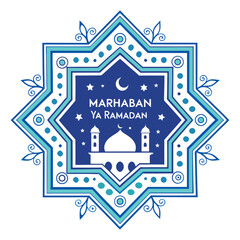Ramadan & Eid Mubarak vector illustration