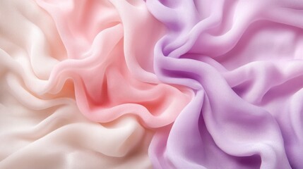 Obraz premium Delicate Pastel Fabric Drape Texture