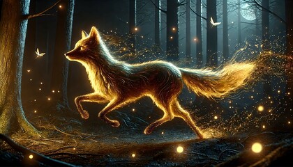 Obraz premium 幻想的な狐｜Mystical Fox
