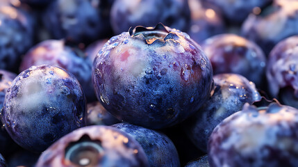 blueberries on the market