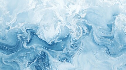 Fototapeta premium Aerial light blue abstract gradient background blur white waves pattern