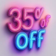 Thirty five percent off banner