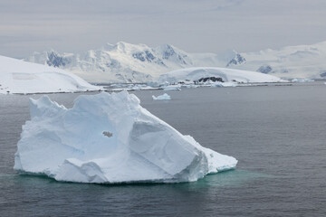 Blue Iceberg in Antarctica