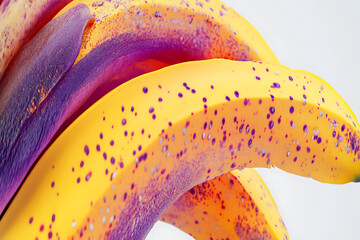 close up of a yellow banana