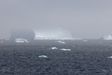 Blue Iceberg in Antarctica