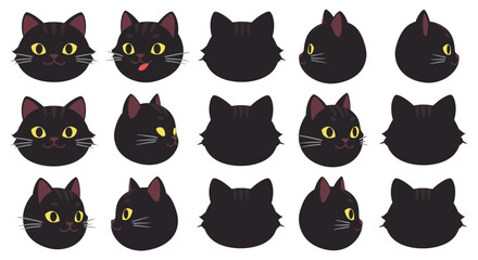 The first frame shows playful expressions while the second frame shifts to neutral and curious looks.