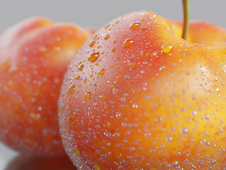 close up of a red apple
