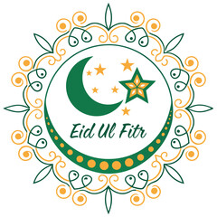 Ramadan & Eid Mubarak vector illustration