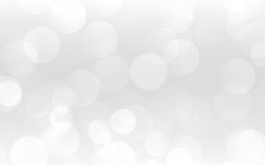 White bokeh light background with soft blur and glowing effect. Perfect for elegant, dreamy, and minimalistic designs, wedding invitations, holiday cards, website banners, festive decorations