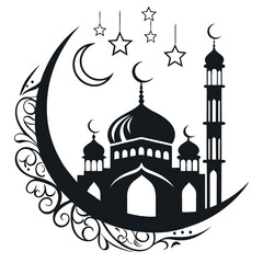 Ramadan & Eid Mubarak vector illustration 