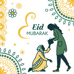 Ramadan & Eid Mubarak vector illustration 