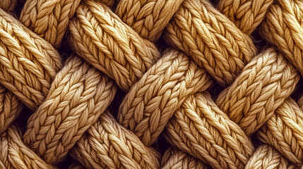 Cuerda entrelazada en formato macro